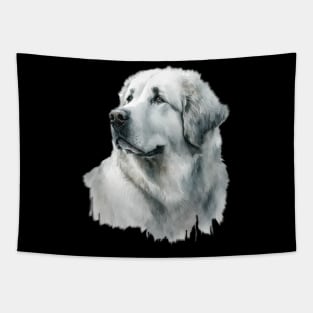 Snow-Capped Serenade Great Pyrenees Dreams, Tee Trendsetter Triumphs Tapestry