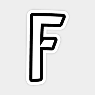 F – Greek Mythology - White Letter F Magnet