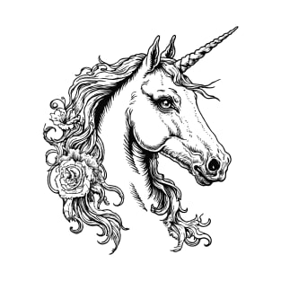 Unicorn with Flowers T-Shirt