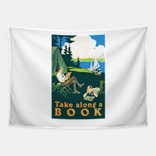 Vintage Camping Poster (1910) Tapestry