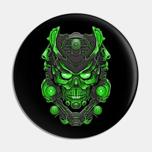 ETHEREAL SKULL - GREEN Pin