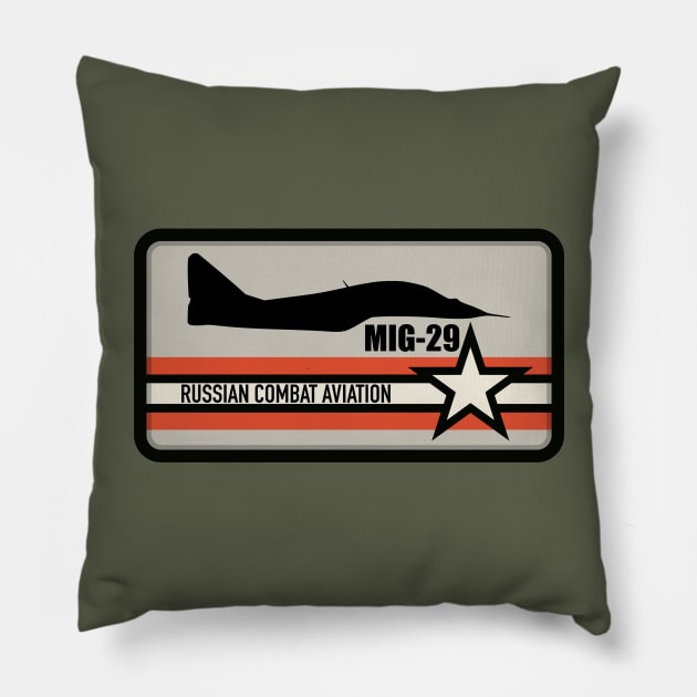 MIG-29 Fulcrum Pillow by Tailgunnerstudios