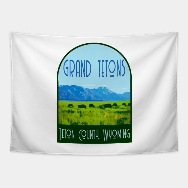 Grand Tetons Decal Tapestry by zsonn