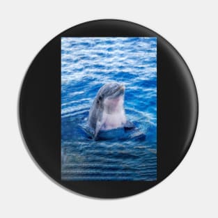 I Love Dolphins Pin