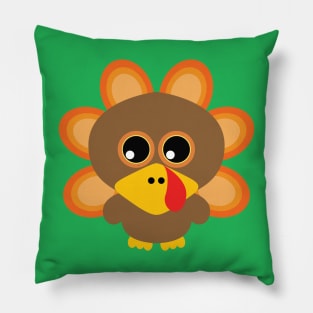 🦃 Adorable baby Turkey (boy) Pillow