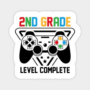 2nd Grade Level Complete Gamer Boys Graduation Gifts Magnet