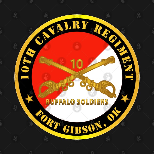 10th Cavalry Regiment - Fort Gibson, OK - Buffalo Soldiers w Cav Branch by twix123844