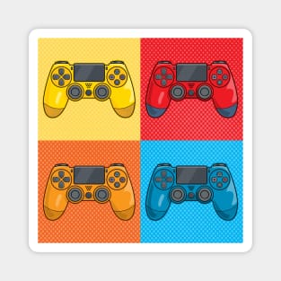 PS4 Pop Art Video Game Controllers Magnet