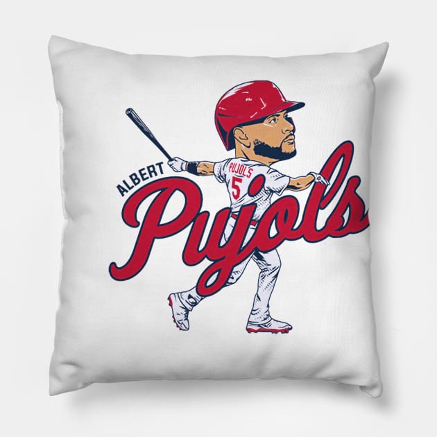 Albert Pujols Caricature Pillow by ganisfarhan