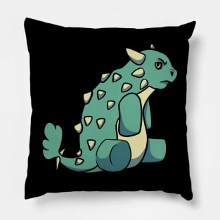 Grumpy ankylosaurus Pillow