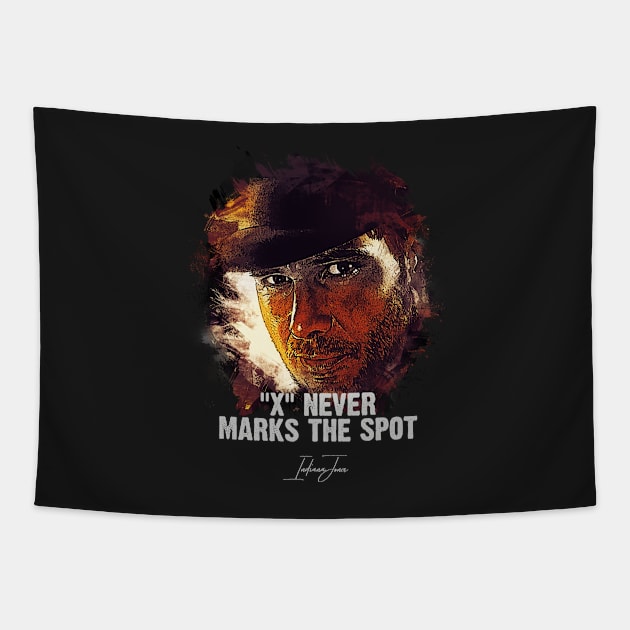 X Never Marks The Spot - INDIANA JONES Tapestry by Naumovski