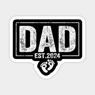 Dad Est. 2024 Expect Baby 2024, Father 2024 New Dad 2024 Magnet