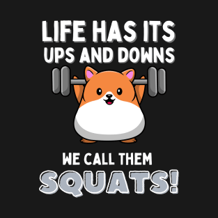 Cute Hamster Weightlifting at the Gym T-Shirt