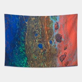 Pouring fluid abstract Tapestry