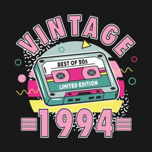 30th Birthday Vintage 1994 90s Retro Style Ladies T-Shirt