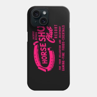 Retro Vintage Horseshu Club Hotel and Casino Jackpot Phone Case