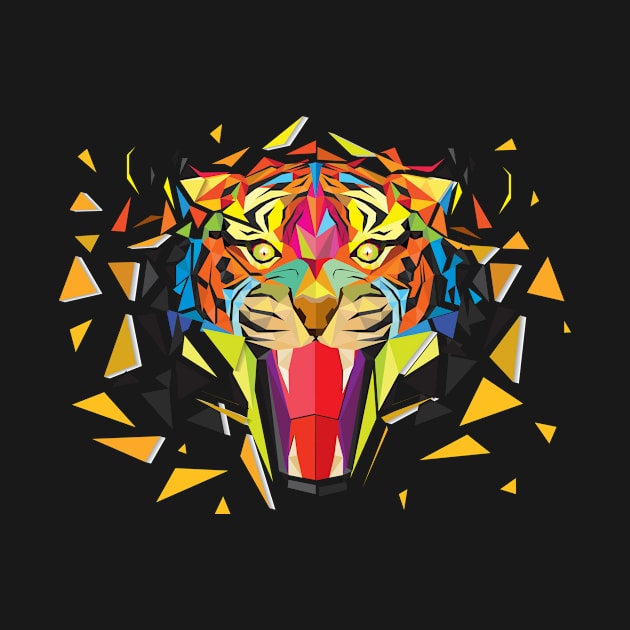 Tiger Face Graphic by meetangStudio