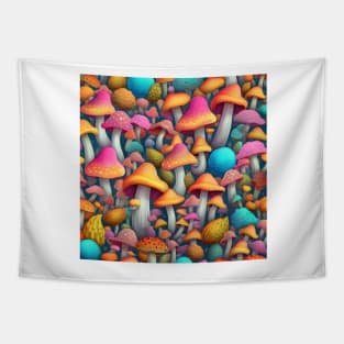 Magic Mushrooms Tapestry