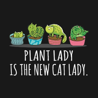 Cactus Garden Funny Plant Cat Lady Shirt Graphic Tee gift T-Shirt