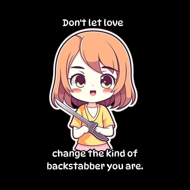 Don't let love change the kind of backstabber you are by emma2023