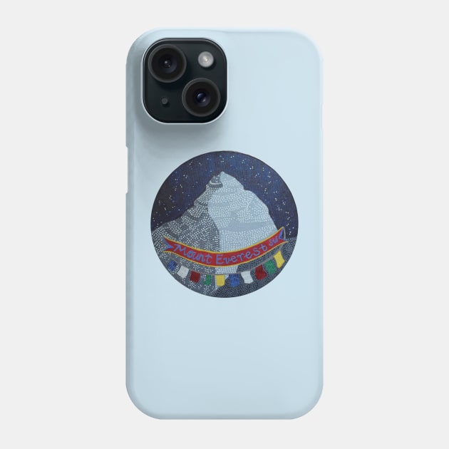 Mt. Everest Phone Case by oil and ink