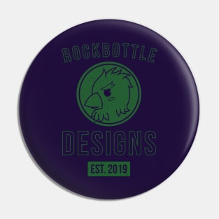 RockBottle Designs Logo (Green) Pin