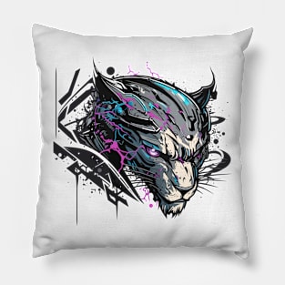 Graffiti Paint Panther Creative Pillow