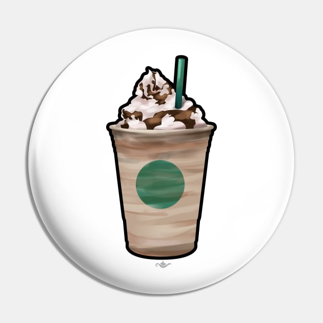 Blended Coffee Drink Pin by grantedesigns