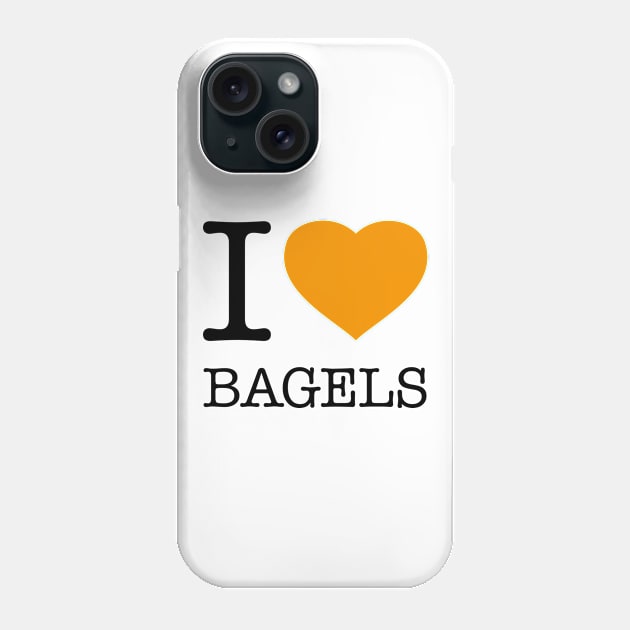 I LOVE BAGELS Phone Case by eyesblau