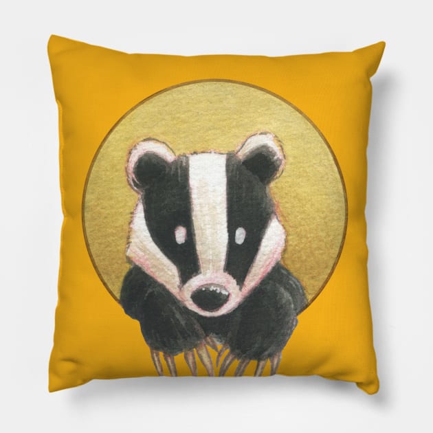 Badger Pride Pillow by AmberStone