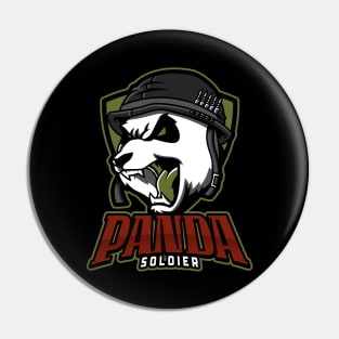 Panda Soldier Pin