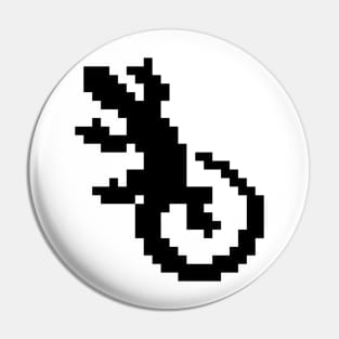 Cool Lizard pixel art Pin