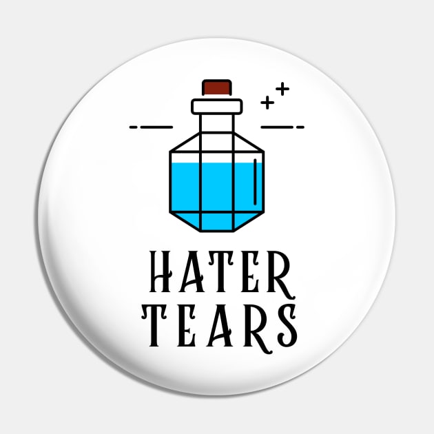 Hater Tears Witchcraft Pin by OldCamp