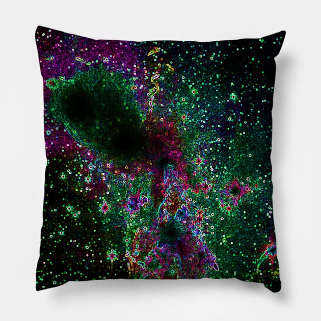 Black Panther Art - Glowing Edges 68 Pillow by The Black Panther