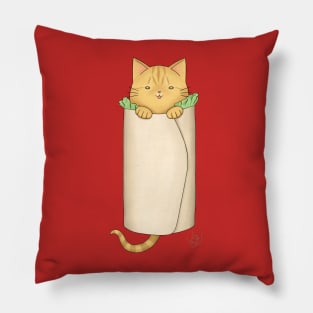 Burrito Cat Pillow