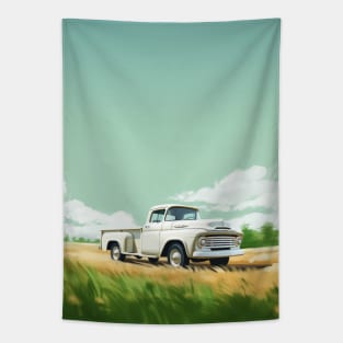 Cozy afternoon pickup truck Tapestry