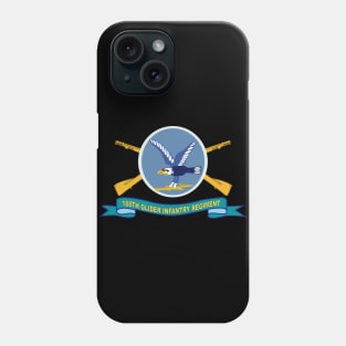 188th Glider Infantry Regiment w Br - SSI - Ribbon X 300 Phone Case