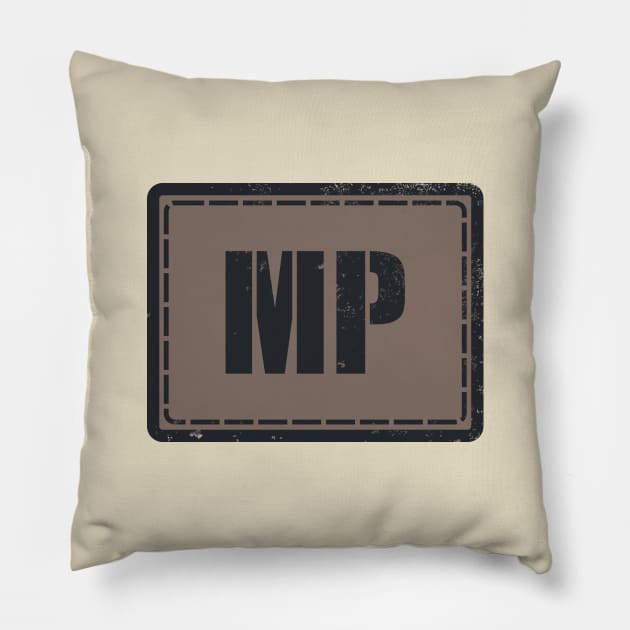 Royal Military Police Patch (distressed) Pillow by TCP