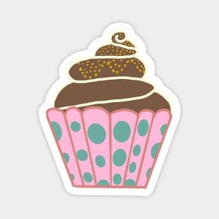 Chocolate Cupcake Magnet