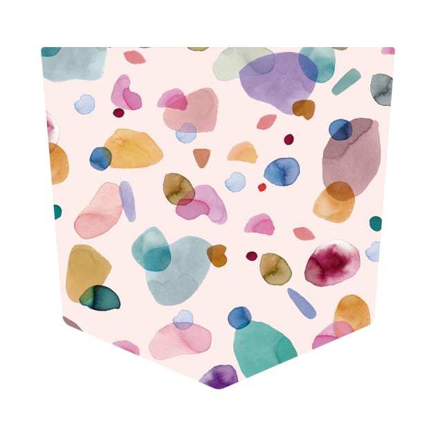 Pocket - PEBBLES TERRAZZO MULTI by ninoladesign