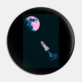 Rocket to the moon Pin