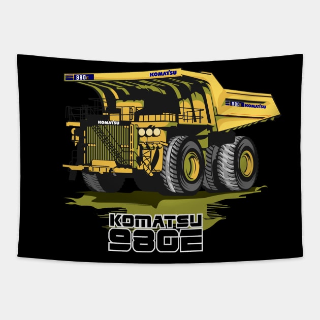 Komatsu 980E Tapestry by damnoverload