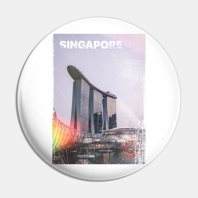 Vintage Singapore Poster | Places of the World Pin by Visitify