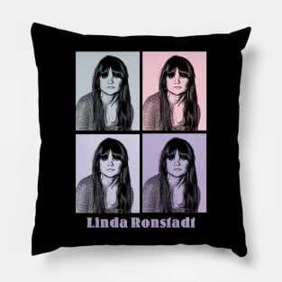 Linda Ronstadt 80s Pop Art Pillow