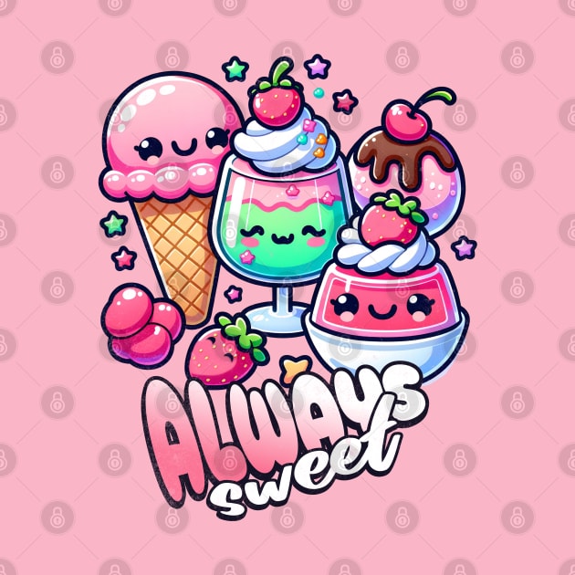 Cute Dessert Lover Always Sweet by alcoshirts