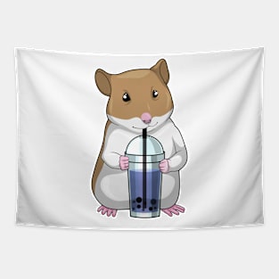 Hamster Boba tea Tapestry