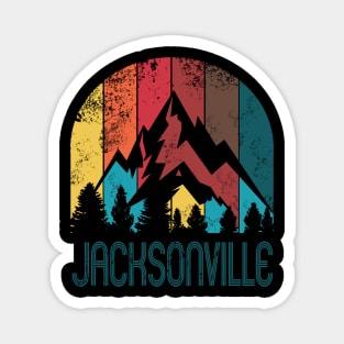 Retro City of Jacksonville T Shirt for Men Women and Kids Magnet