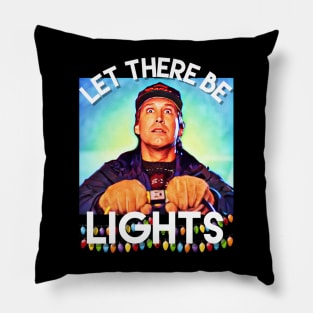 Clark Griswold funny Christmas lights graphic design Pillow