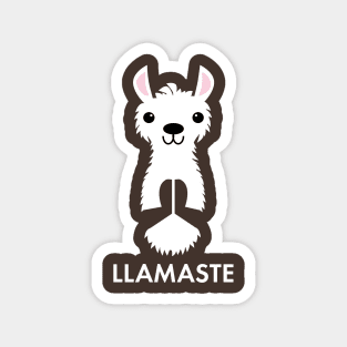 LLAMASTE: Funny Namaste Lama Alpaca Shirts & Gifts for Yoga Lovers Magnet