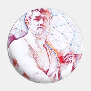 Tacitus Portrait | Tacitus Artwork | Line Art Pin